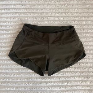 Dark green Lululemon shorts